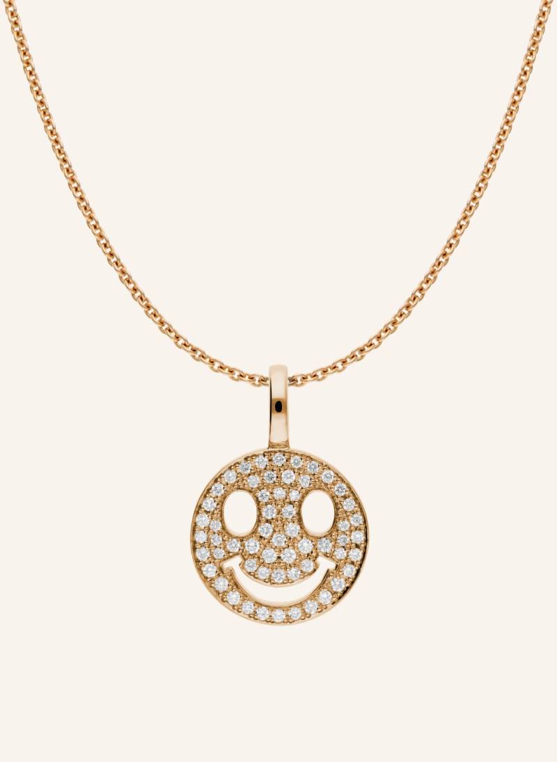 Cada Kette Mini Smiling Face rosegold von CADA