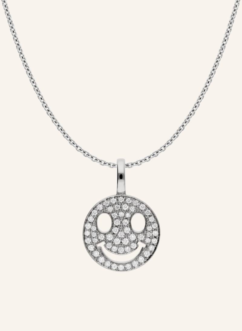 Cada Kette Mini Smiling Face silber von CADA