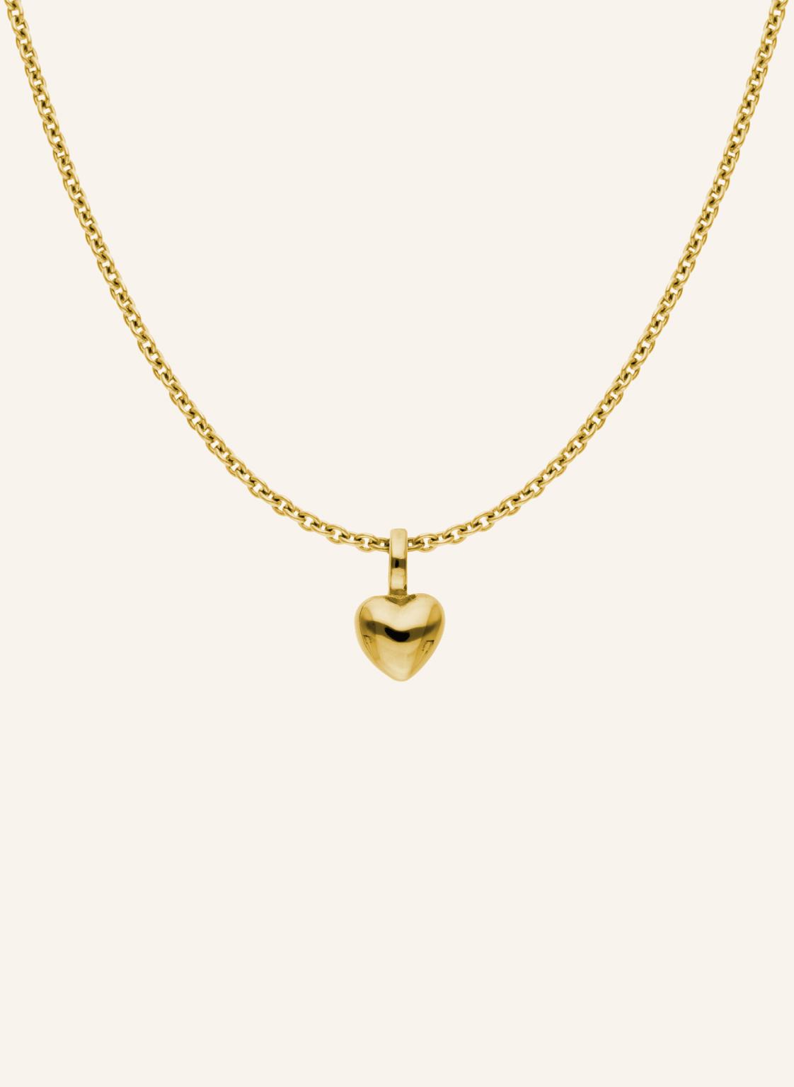 Cada Kette Round Tiny Heart gold von CADA