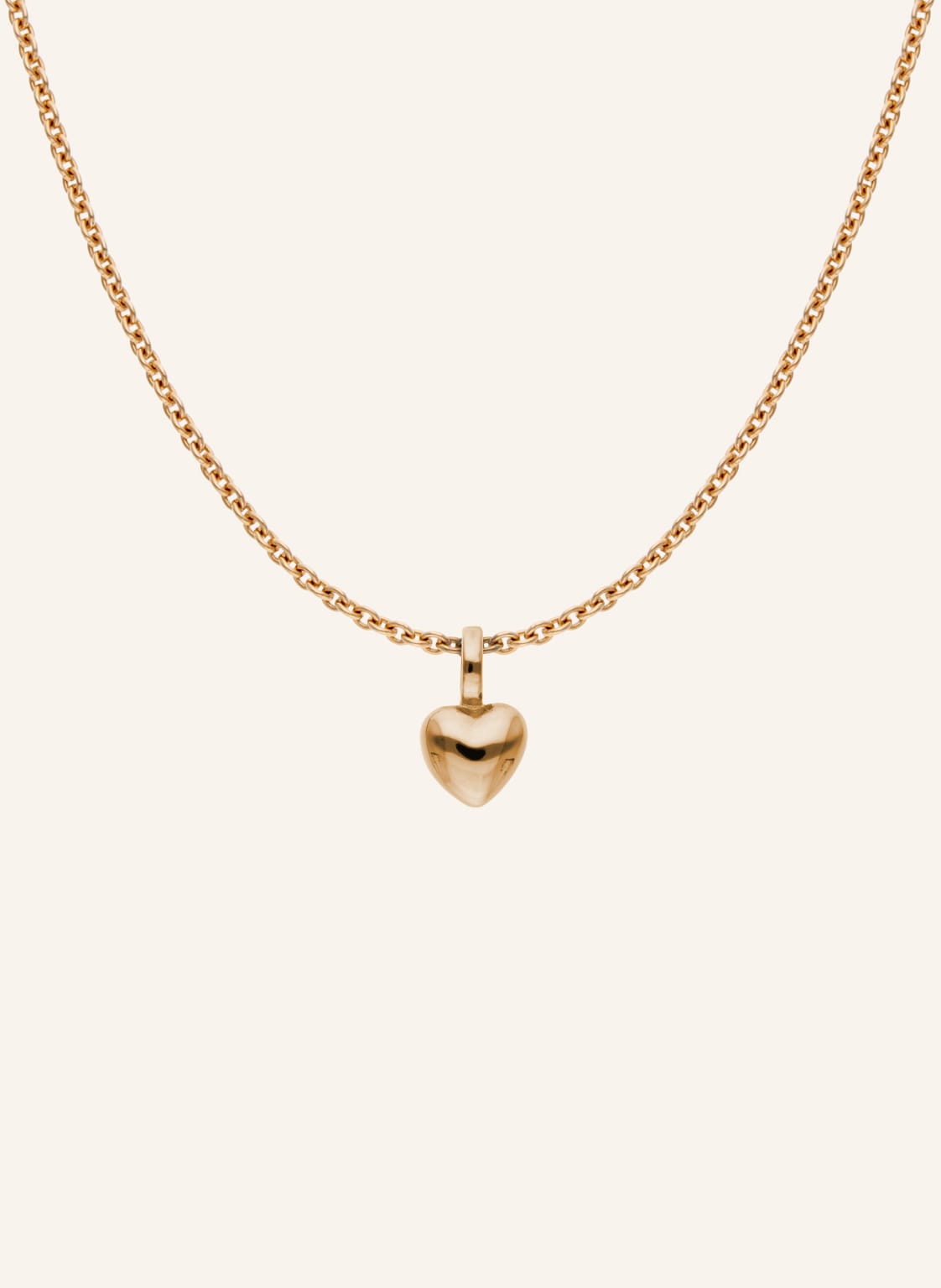 Cada Kette Round Tiny Heart rosegold von CADA