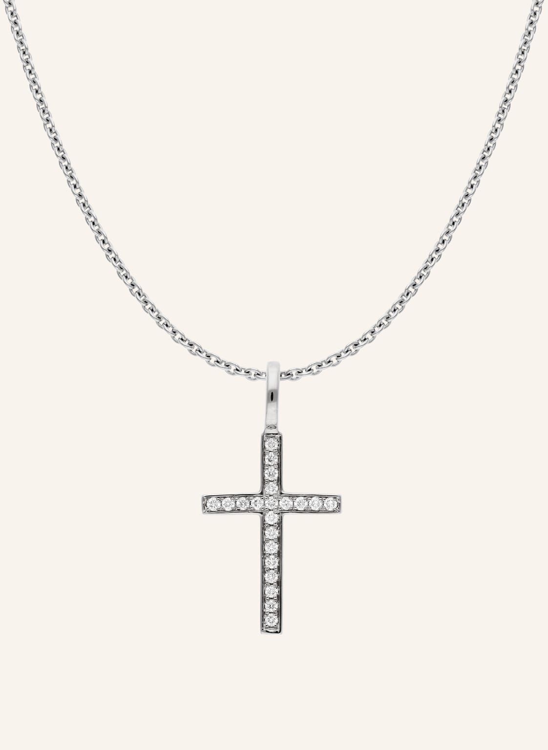 Cada Kette Small Turin Cross silber von CADA