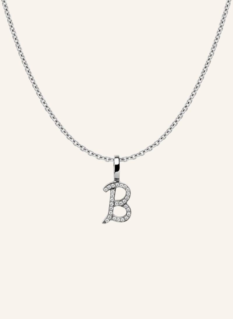 Cada Kette Tiny Diamond Letter B silber von CADA