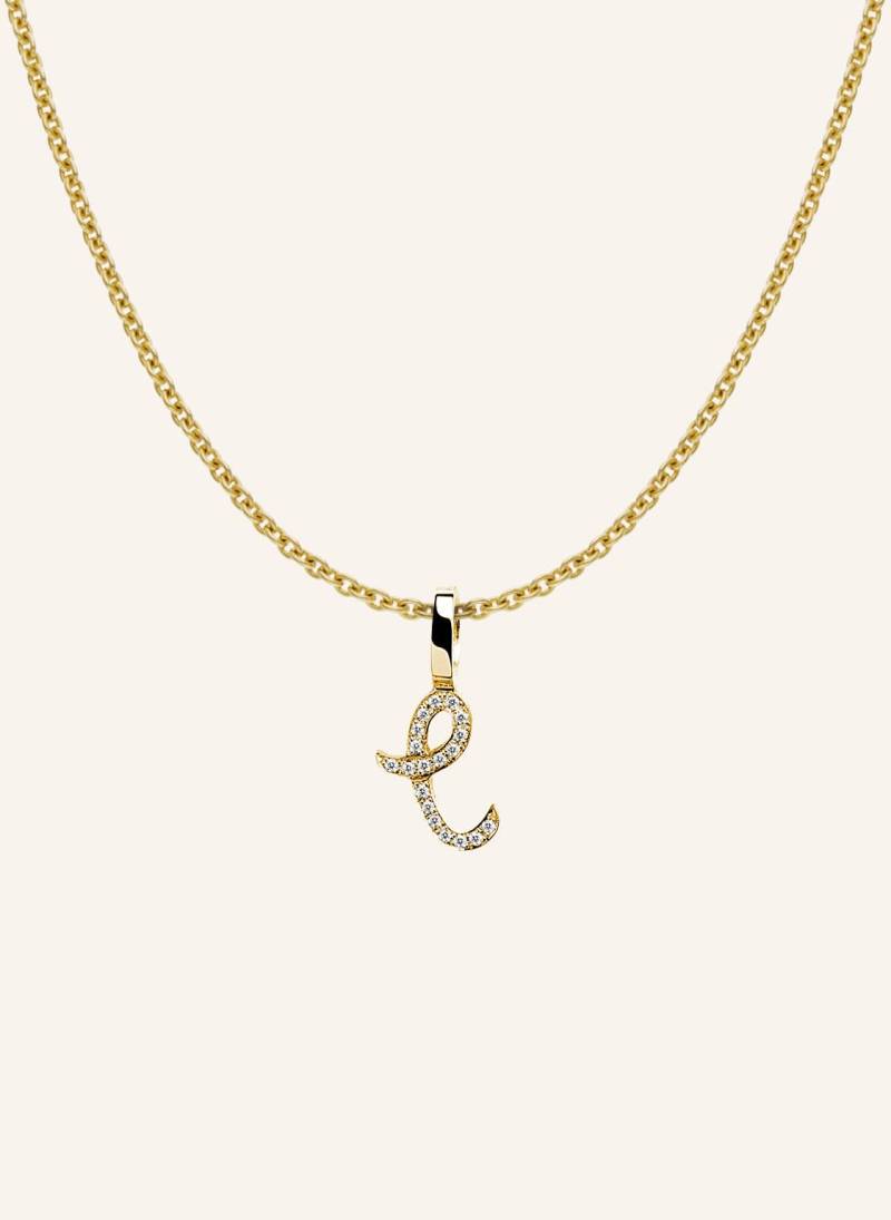 Cada Kette Tiny Diamond Letter C gold von CADA