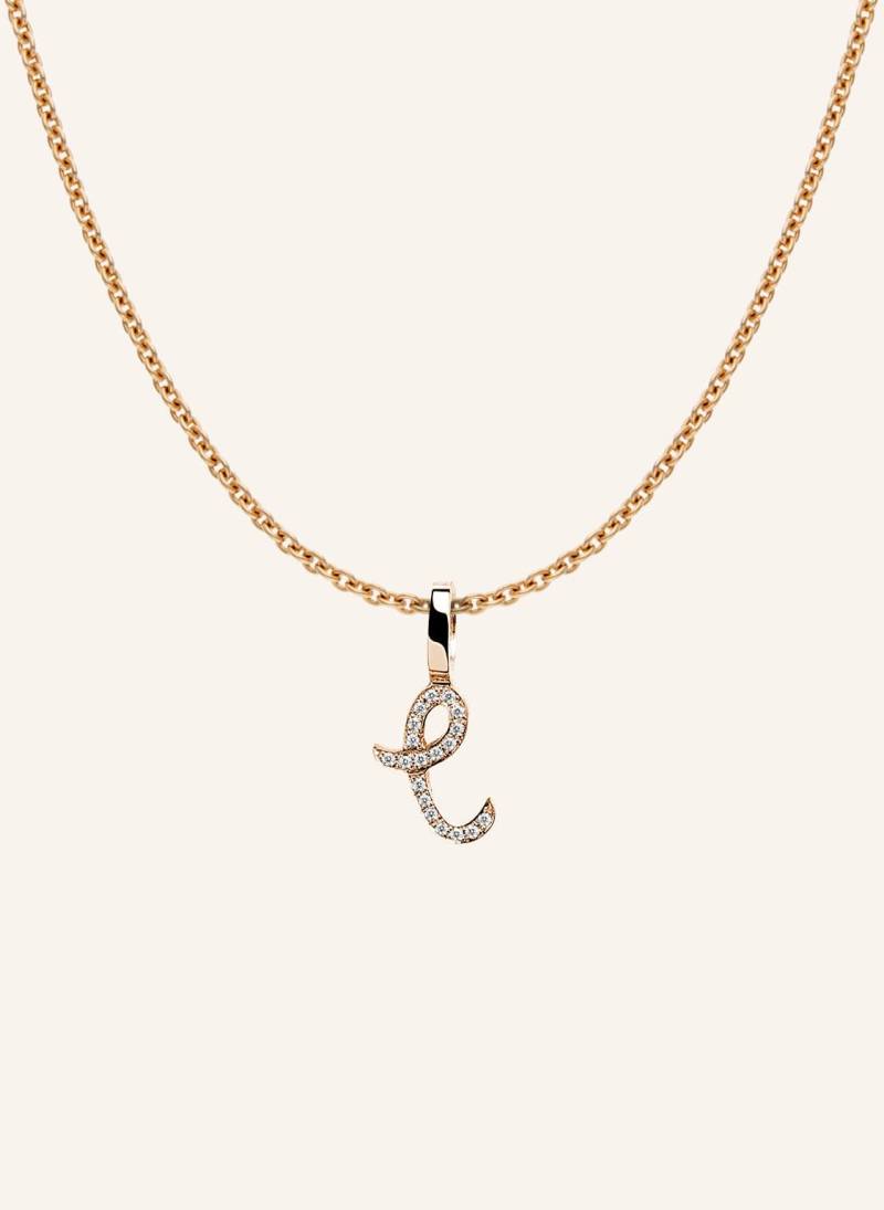 Cada Kette Tiny Diamond Letter C rosegold von CADA