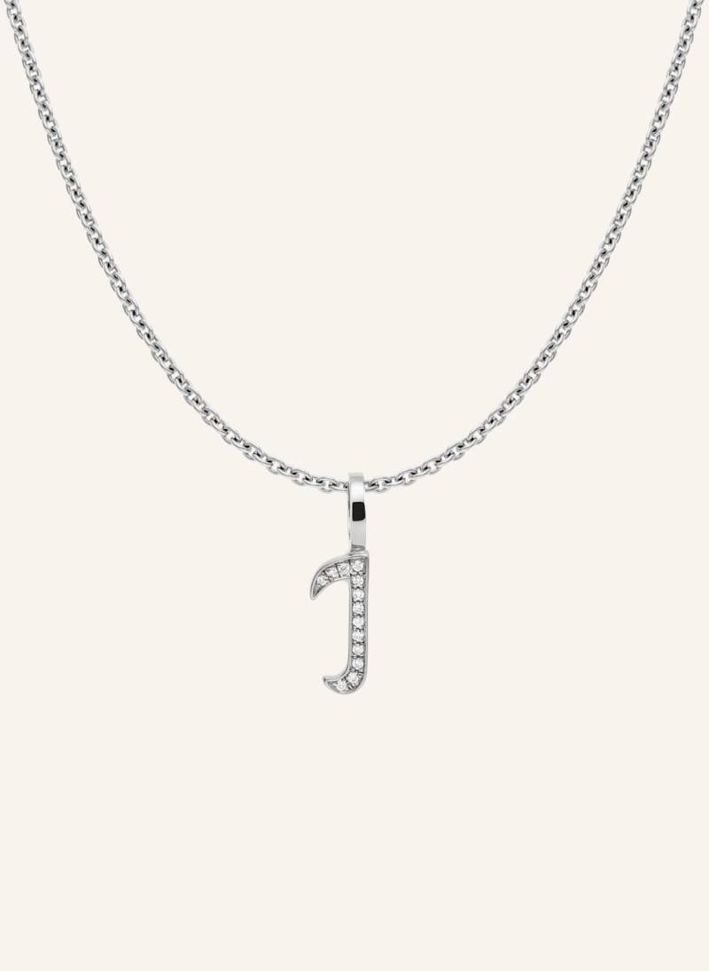 Cada Kette Tiny Diamond Letter I silber von CADA