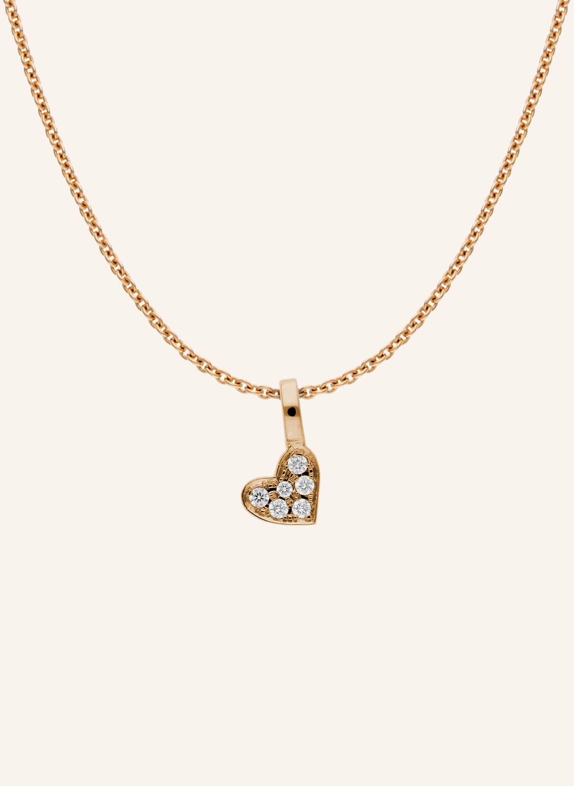 Cada Kette Tiny Heart rosegold von CADA