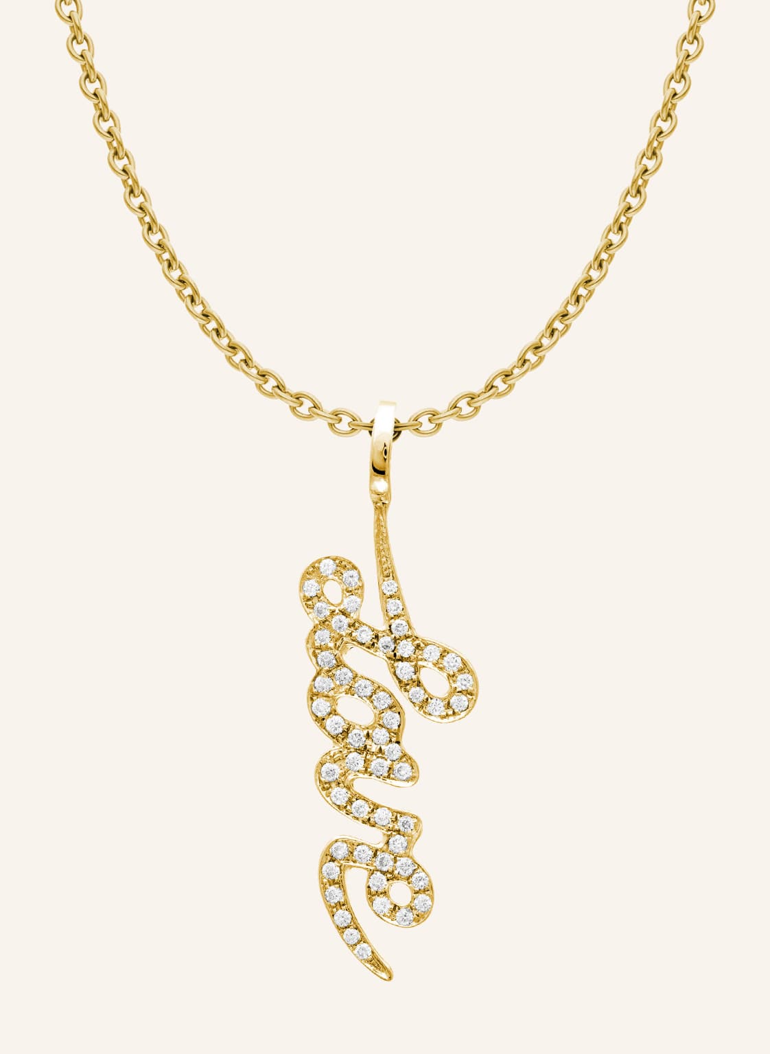 Cada Kette Tiny Love Writing gold von CADA