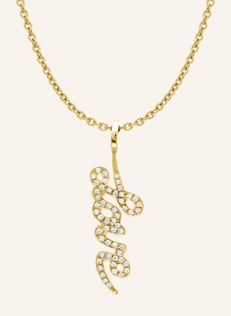 Cada Kette Tiny Love Writing gold von CADA