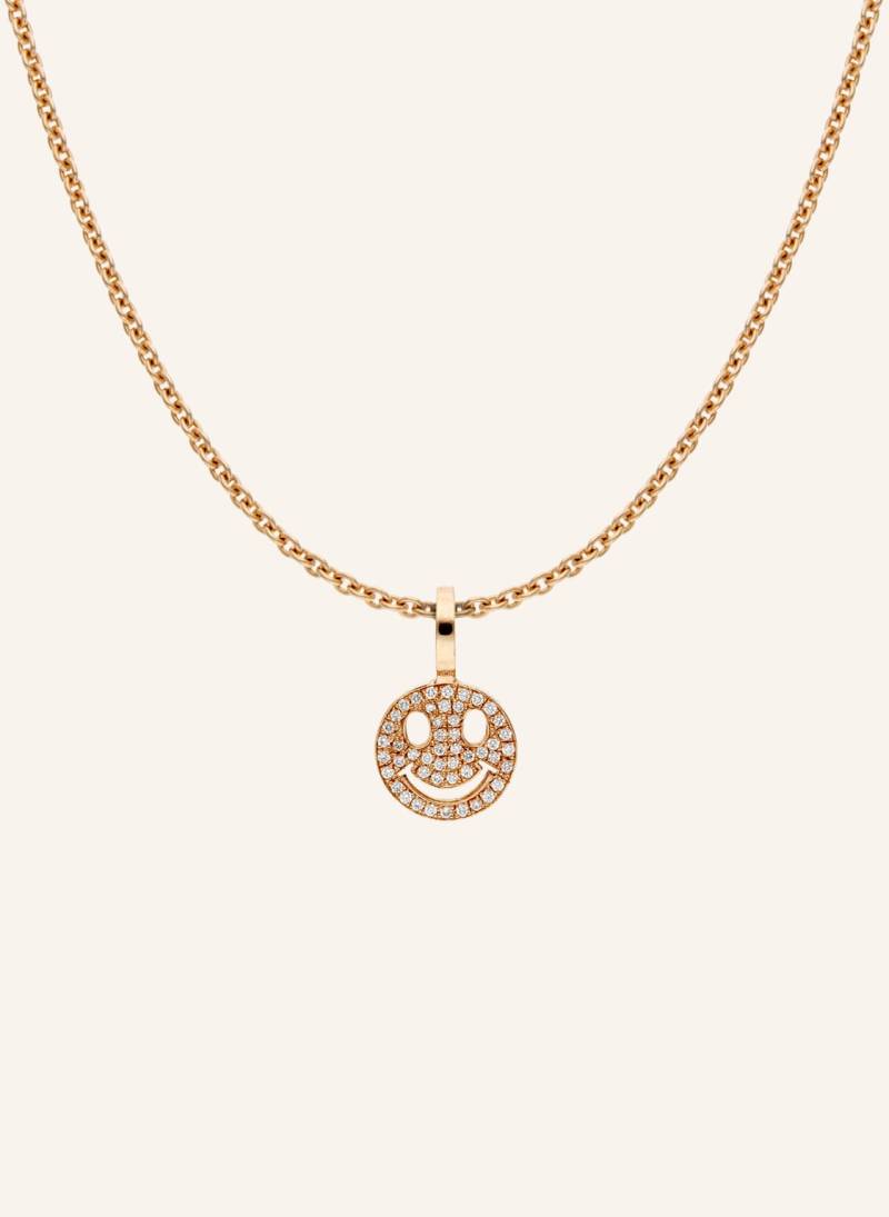 Cada Kette Tiny Smiling Face rosegold von CADA