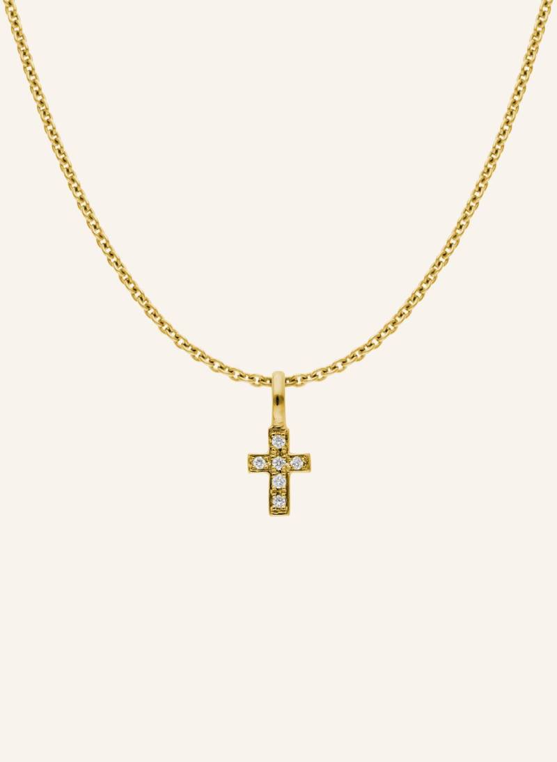 Cada Kette Tiny Turin Cross gold von CADA