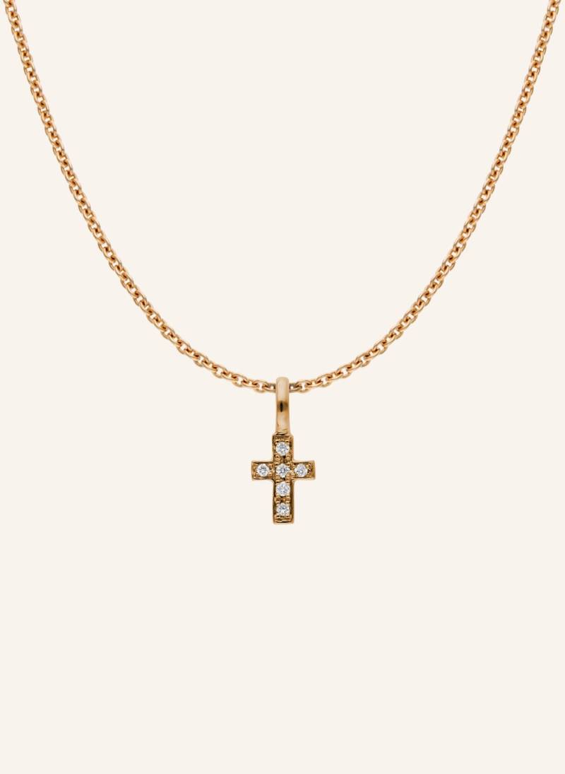 Cada Kette Tiny Turin Cross rosegold von CADA