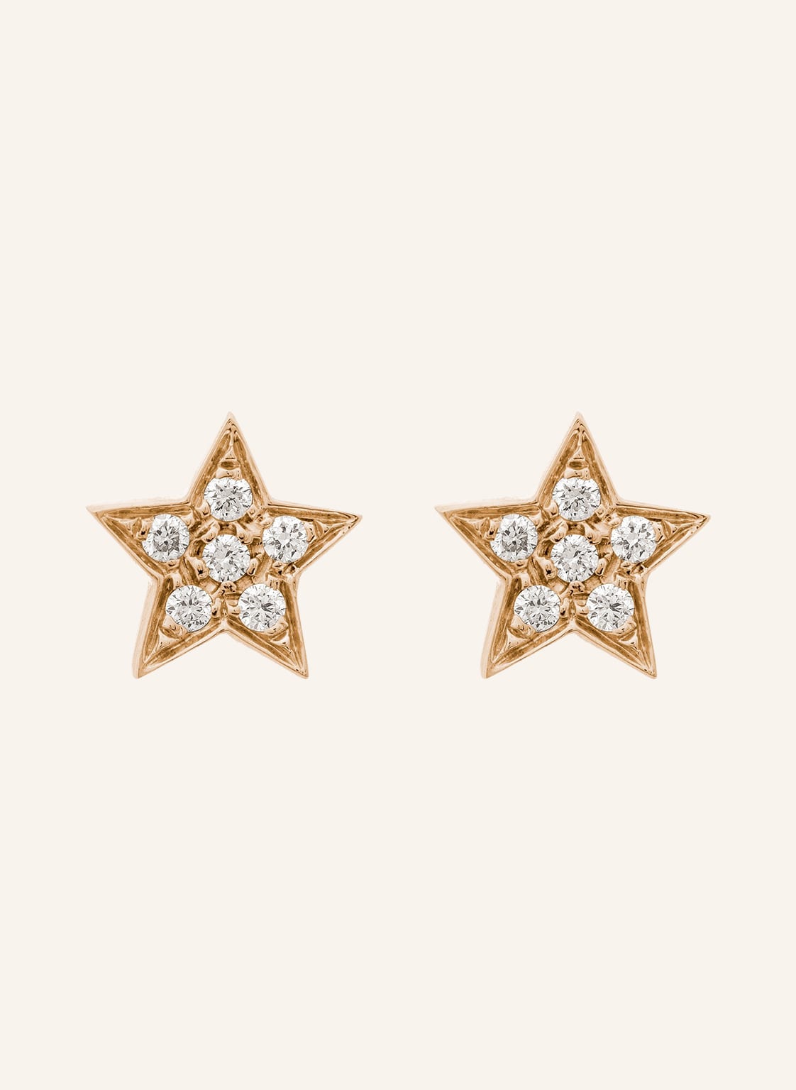 Cada Ohrringe Tiny Star rosegold von CADA