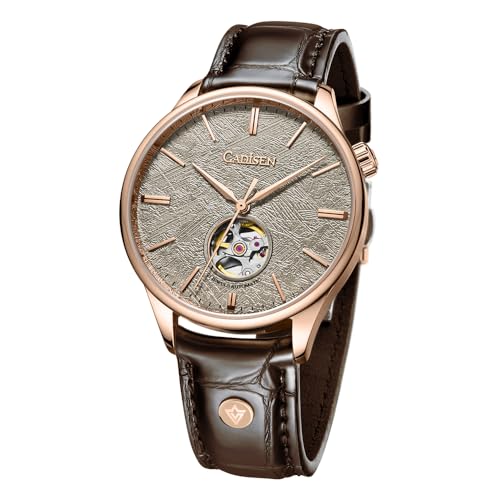 CADISEN Automatik Uhr Herren Mit Gangreserve Armbanduhr Mechanische (8187 Gold) von CADISEN