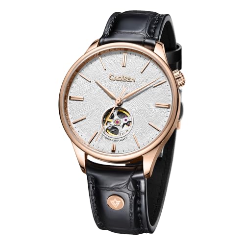 CADISEN Automatik Uhr Herren Mit Gangreserve Armbanduhr Mechanische (8187 Weiß) von CADISEN