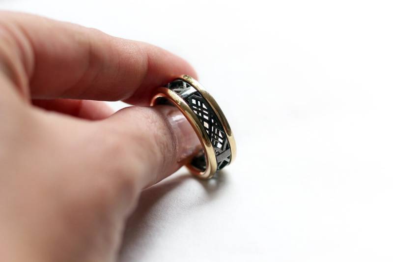 Alternativer Verlobungsring, Goldring Für Sie Und Ihn, 8 Mm Band, Brautring Cadi von CADIjewelry