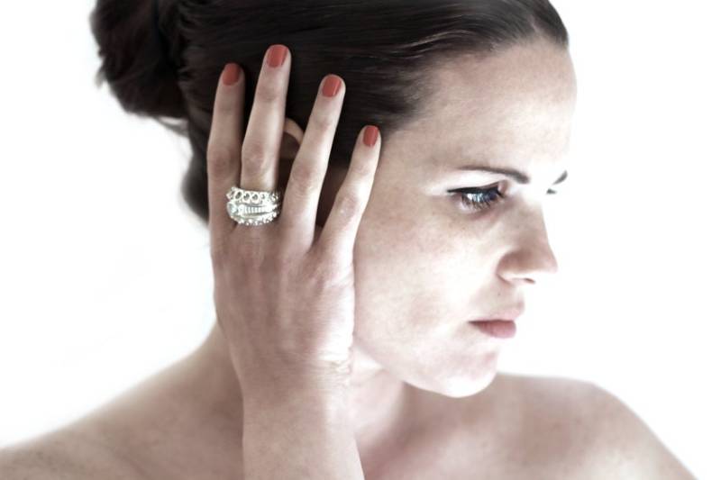 Große Aussage Ringe Große Cocktail-Ring Mit | Grün Aquamarin Stein, Einzigartige Moderne Schmuck-Design von CADIjewelry