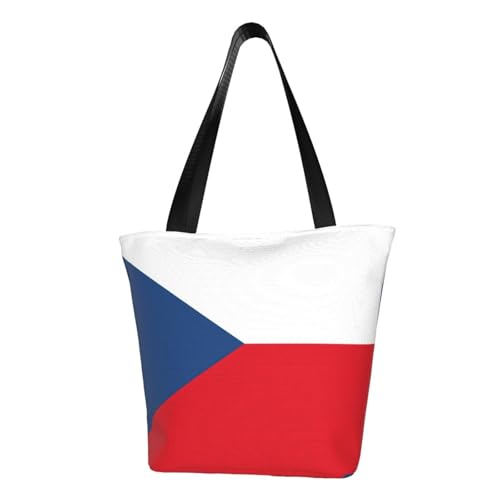 Bequeme Schultertasche mit Flagge der Tschechischen Republik, Sommerhandtasche, Reisen, Strand, Arbeit, täglicher Gebrauch, vielseitiges Tragen von CADREWY