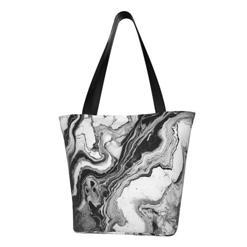 Bequeme Schultertasche mit Marmor-Texturdruck, Sommer-Handtasche, Reisen, Strand, Arbeit, täglicher Gebrauch, vielseitig zu tragen von CADREWY