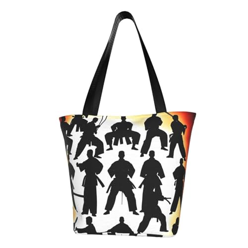 Bequeme Schultertasche mit Martial-Print, Sommerhandtasche, Reisen, Strand, Arbeit, täglicher Gebrauch, vielseitiges Tragen von CADREWY