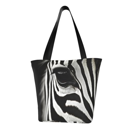 Bequeme Schultertasche mit abstraktem Tier, Zebramuster, Sommerhandtasche, Reisen, Strand, Arbeit, täglicher Gebrauch, vielseitiges Tragen von CADREWY