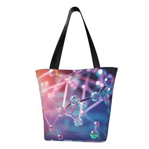 Bequeme Schultertasche mit chemischem Periodensystem, Sommerhandtasche, Reisen, Strand, Arbeit, täglicher Gebrauch, vielseitig zu tragen von CADREWY