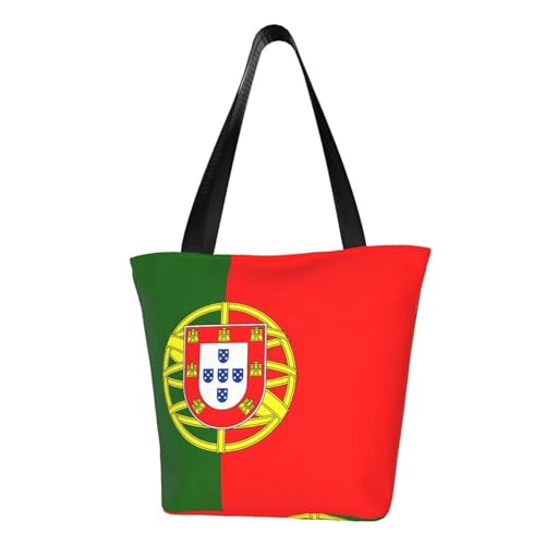 Bequeme Schultertasche mit portugiesischer Flagge, Sommer-Handtasche, Reisen, Strand, Arbeit, täglicher Gebrauch, vielseitig zu tragen von CADREWY