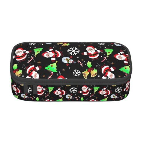 CADREWY Federmäppchen mit Aufdruck "Merry Christmas", 21,6 x 5,1 x 9,4 cm, funktionale Aufbewahrung für Büro und Make-up von CADREWY