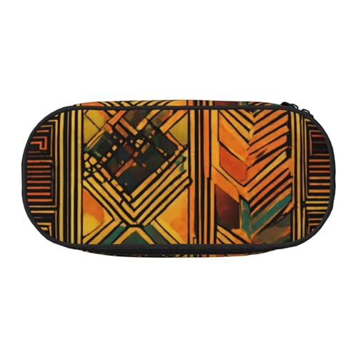 CADREWY Federmäppchen mit Indianermotiv, mit Reißverschluss, für den täglichen Gebrauch, bietet Platz für alle wichtigen Schreibwaren von CADREWY