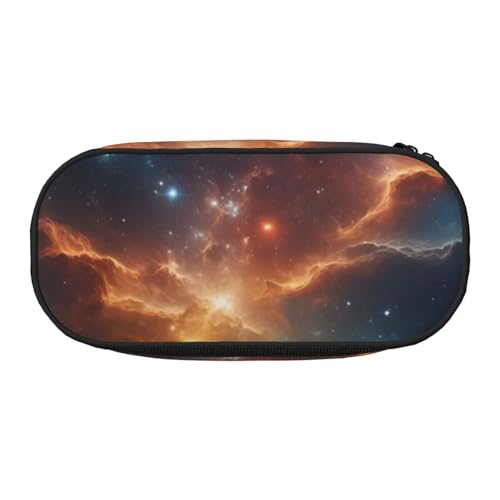 CADREWY Federmäppchen mit Weltraum-Aufdruck, mit Reißverschluss, für den täglichen Gebrauch, bietet Platz für alle wichtigen Schreibwaren von CADREWY