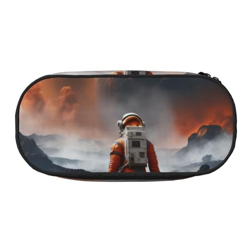 CADREWY Federmäppchen mit Weltraum-Aufdruck, mit Reißverschluss, für den täglichen Gebrauch, bietet Platz für alle wichtigen Schreibwaren von CADREWY