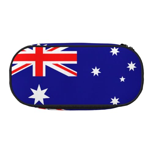 CADREWY Federmäppchen mit australischer Flagge, mit Reißverschluss, für den täglichen Gebrauch, bietet Platz für alle wichtigen Schreibwaren von CADREWY
