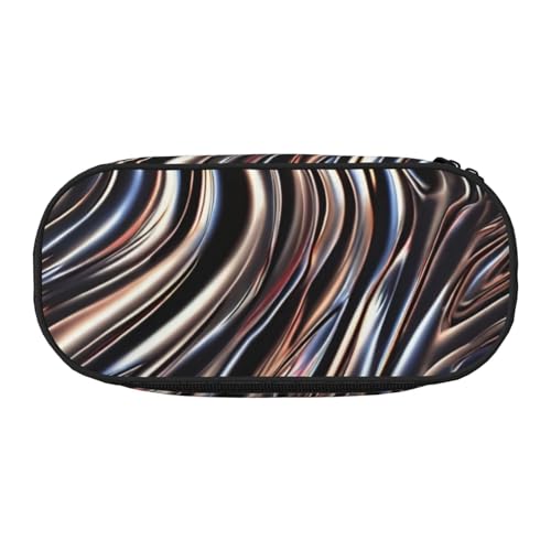 CADREWY Federmäppchen mit glänzendem Muster, mit Reißverschluss, für den täglichen Gebrauch, bietet Platz für alle wichtigen Schreibwaren von CADREWY