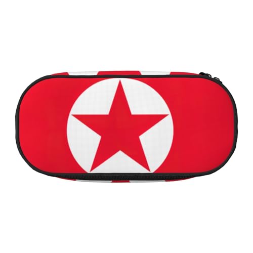 CADREWY Federmäppchen mit koreanischer Flagge, mit Reißverschluss, für den täglichen Gebrauch, bietet Platz für alle wichtigen Schreibwaren von CADREWY