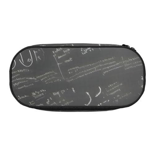 CADREWY Federmäppchen mit mathematischen Symbolen, mit Reißverschluss, für den täglichen Gebrauch, bietet Platz für alle wichtigen Schreibwaren von CADREWY