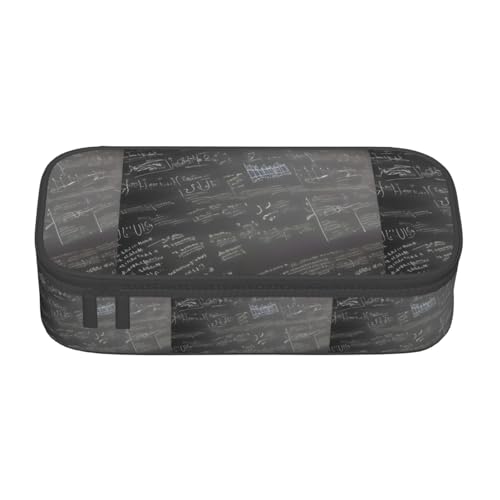 CADREWY Geräumiges Federmäppchen mit mathematischen Symbolen, 21,6 x 5,1 x 9,4 cm, funktionale Aufbewahrung für Büro und Make-up von CADREWY