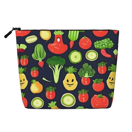 CADREWY Kulturbeutel mit Cartoon-Motiv, einlagig, Make-up-Tasche, Reise-Kosmetik-Organizer, Arbeitstasche von CADREWY