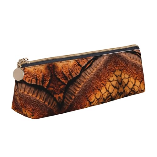 CADREWY Schlankes Federmäppchen mit Dinosaurier-Muster, großes Fassungsvermögen, 21,6 x 5,6 x 6,1 cm, dreieckiger Stifthalter mit Reißverschluss von CADREWY