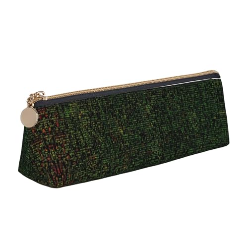 CADREWY Schlankes Federmäppchen mit Mathe-Formel-Druck, großes Fassungsvermögen, 21,6 x 5,6 x 6,1 cm, dreieckiger Stifthalter mit Reißverschluss von CADREWY