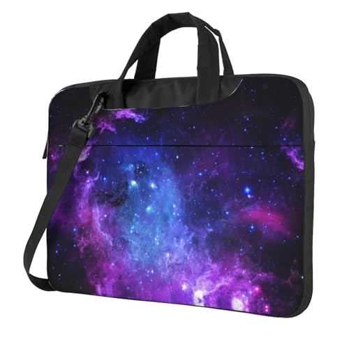 Galaxy. Bedruckte Laptoptasche, vielseitige Taschen, Computertasche, weich, für Damen und Herren, einzigartig, Schwarz, 13 inch von CADREWY
