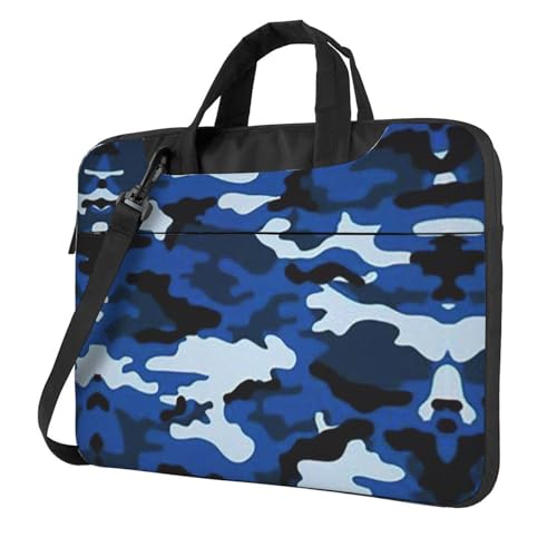 Laptoptasche, vielseitig, weich, für Damen und Herren, Blau von CADREWY