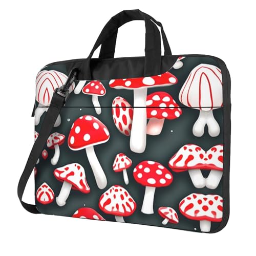 Laptoptasche, vielseitig einsetzbar, weich, für Damen und Herren, Rot / Weiß von CADREWY