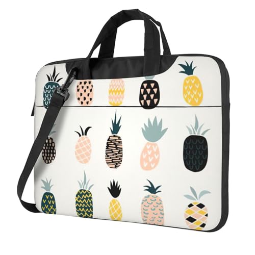 Laptoptasche mit Ananas-Druck, vielseitige Taschen, Computertasche, weich, für Damen und Herren, einzigartig von CADREWY