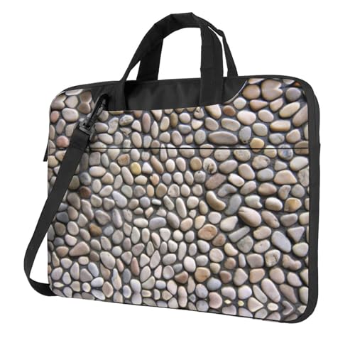 Laptoptasche mit Kieselstein-Druck, vielseitige Taschen, Computertasche, weich, für Damen und Herren von CADREWY
