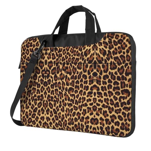 Laptoptasche mit Leopardenmuster, vielseitig einsetzbar, weich, für Damen und Herren von CADREWY