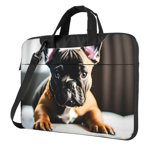 Laptoptasche mit französischer Bulldogge, vielseitig, weich, für Damen und Herren, einzigartig von CADREWY