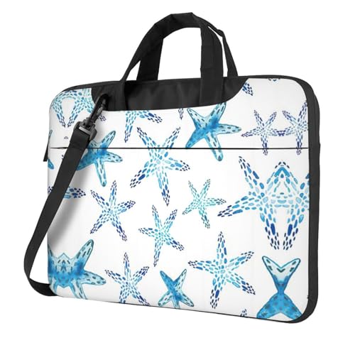 Laptoptasche mit niedlichem Seestern-Druck, vielseitige Taschen, Computertasche, weich, für Damen und Herren von CADREWY