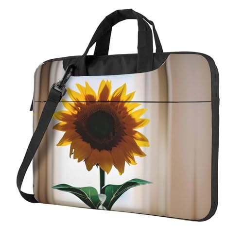 Laptoptasche mit schönem Sonnenblumen-Aufdruck, vielseitige Tasche, Computertasche, weich, für Damen und Herren von CADREWY