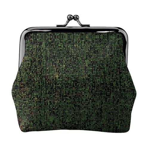 Math Formula Print Portable Women Coin Purse Cute Mini Zipper Wallet with Kiss Lock Credit Cards, Black, One Size von CADREWY