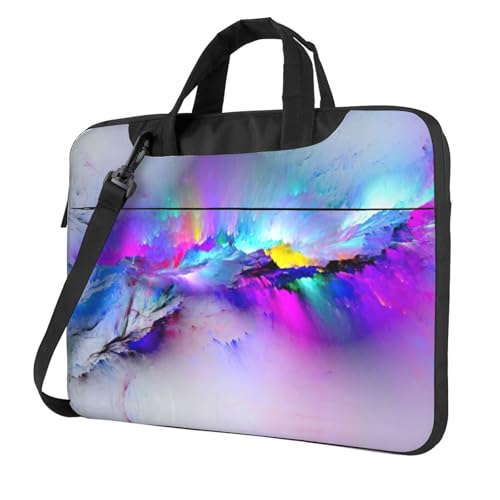 Northern Lights Painting Print Protective Laptop Bag Versatile Bags Computer Case Soft Women Men Unique, Schwarz, 13 inch von CADREWY