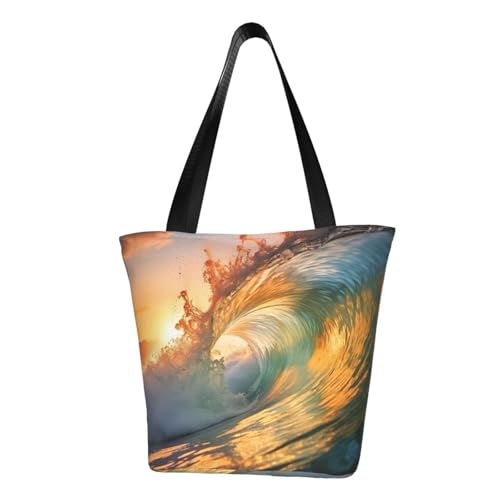 Seaside Grand Waves Tidal Print Bequeme Schultertasche Sommer Handtasche Reisen Strand Arbeit Alltag Vielseitig Tragen von CADREWY